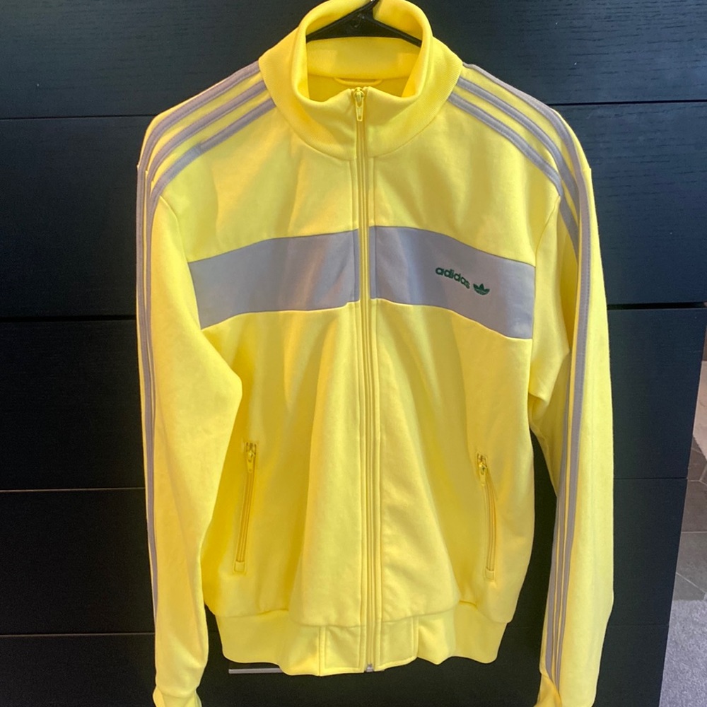 Men’s Yellow Adidas Zip-up Jacket - L - Like New